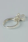 Parts of Four Hoop Hoop Earrings Collection III Highly Handcrafted PS4-2435-3-MA-YGCY Matte Sterling Silver 15mm PPOF58